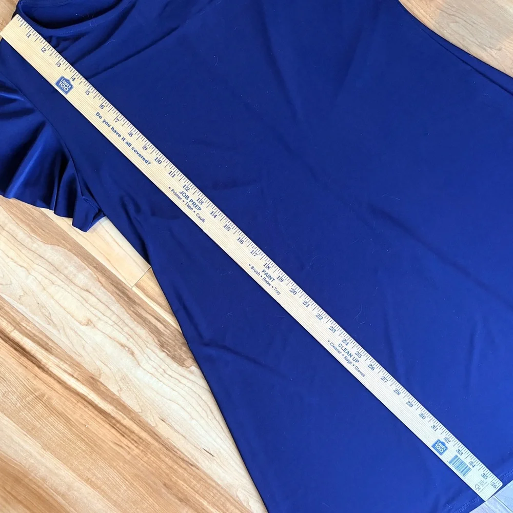 Nicole Miller Navy Blue Midi Dress NWT 1X - Picture 8 of 8